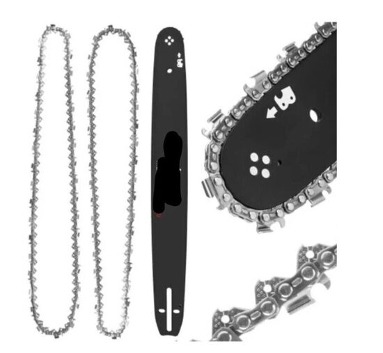 Grandininio pjūklo 6 colių grandinių 2 vnt. ir kreipiančiosios komplektas